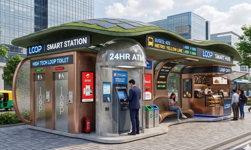 Smart Public Toilet Utility hub
