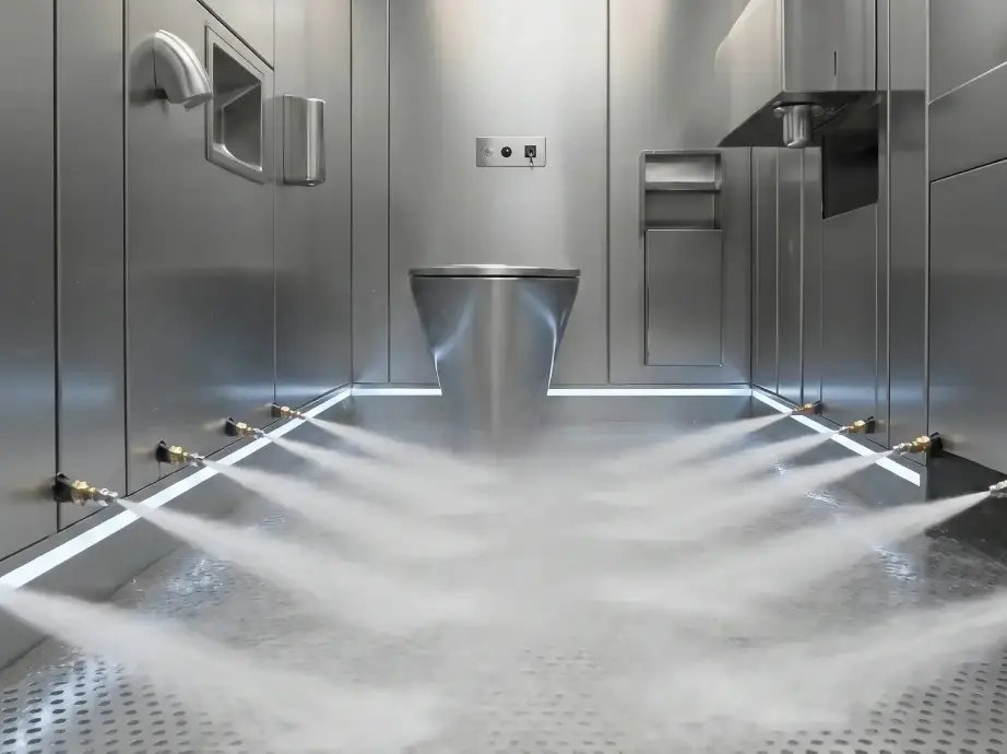 Self cleaning floor